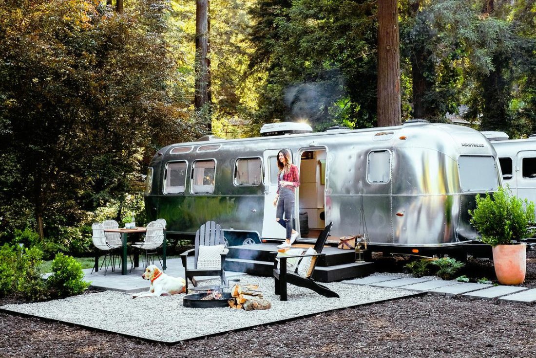A furnished stay nestled among the trees at Lost Lake Resort